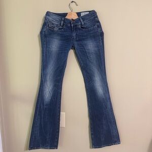 DIESEL Women's Stretch Louvely Slim Bootcut Blue Jeans Size 25 (25x32)
